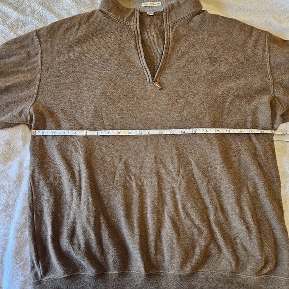 Peter Millar Mens XL 100% Cotton 1/4 zip pullover - Picture 7 of 16